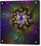 Colorful Fantasy Flower Acrylic Print