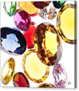 Colorful Gems Acrylic Print