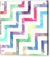 Colorful Geometric Patterns Vi Acrylic Print