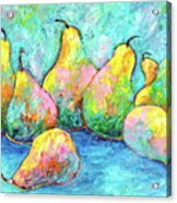 Colorful Pears Acrylic Print
