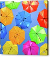 Colorful Umbrellas I Acrylic Print