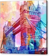 Colourful Tower Bridge Acrylic Print