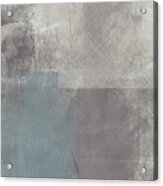 Concrete 3- Contemporary Abstract Art By Linda Woods Acrylic Print