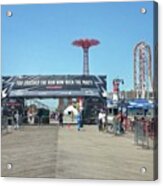 Coney Island Is Prepped For The Acrylic Print