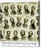 Confederate Commanders Of The Civil War Acrylic Print
