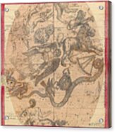 Constellation Chart 1856 Acrylic Print