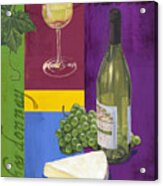 Contemporary Wine Collage Ii Acrylic Print