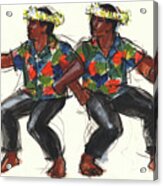 Cook Islands Ute Dancers Acrylic Print