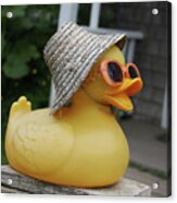 Cool Ducky Acrylic Print