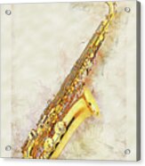 Cool Saxophone Acrylic Print
