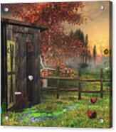 Country Outhouse Acrylic Print