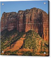 Courthouse Butte At Sunset Acrylic Print