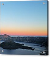 Crater Lake Twilight Acrylic Print