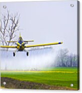 Precision Flying - Crop Dusting 1 Of 2 Acrylic Print