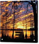 Cross Lake Sunset Acrylic Print