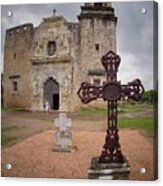 Crosses At The Mission Acrylic Print