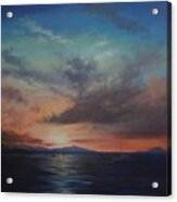 Cruz Bay Sunset By Alan Zawacki Acrylic Print