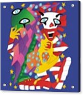 Cthulhu And Ronald Macdonald Playing Dice With The Universe Acrylic Print