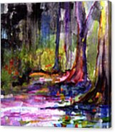 Cypress Gardens South Carolina Watercolor Acrylic Print