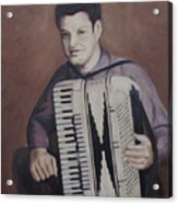 Daddy And His Accordion Acrylic Print