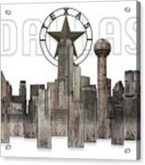Dallas Texas Skyline Acrylic Print
