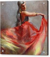 Dancing Gypsy Acrylic Print