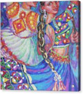 Dandiya Raas Acrylic Print