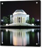 Darkness Over The Jefferson Memorial Acrylic Print