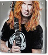 Dave Mustaine Acrylic Print