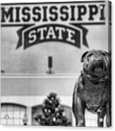 Davis Wade Stadium Black And White Acrylic Print