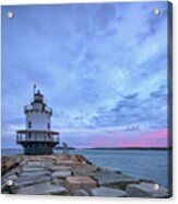 Dawn At Spring Point Ledge Lighthouse Acrylic Print