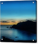 Dawn Blue In Mediterranean Island Of Minorca By Pedro Cardona Acrylic Print