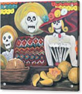 Day Of The Dead Family Acrylic Print