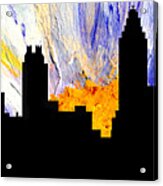 Decorative Abstract Skyline Atlanta T1115a1 Acrylic Print