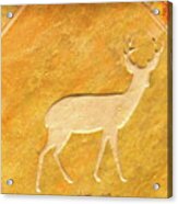 Deer In Stone Acrylic Print