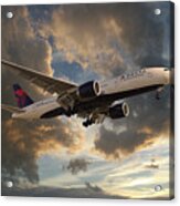Delta Air Lines Boeing 777-200lr Acrylic Print
