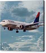 Delta Air Lines_boeing 737-800 Acrylic Print
