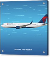 Delta Boeing 767-300er Acrylic Print