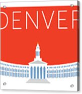 Denver City And County Bldg/orange Acrylic Print