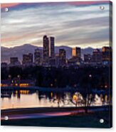 Denver - City Park At Sunset Acrylic Print