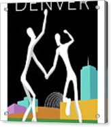 Denver Dancers/black Acrylic Print