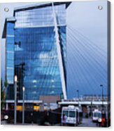 Denver Union Station And Milennium Bridge Acrylic Print