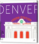 Denver Union Station/purple Acrylic Print