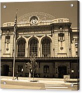 Denver - Union Station Sepia 5 Acrylic Print