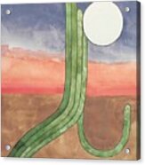 Desert Moon Acrylic Print