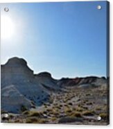 Desert Rock Formation Landscape - Sun View Acrylic Print