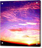 Desert Sunset Acrylic Print