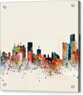 Detroit Skyline Acrylic Print