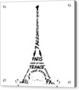 Digital-art Eiffel Tower Acrylic Print