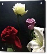 Digital Painting Artwork Floral Bouquet Acrylic Print